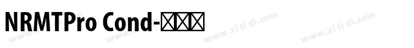 NRMTPro Cond字体转换